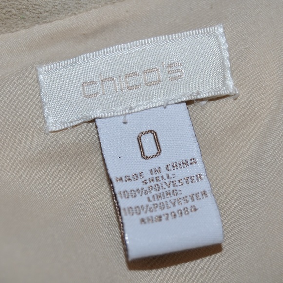 CHICO'S Safari Perforated Faux Suede Polly Vest D5 - Picture 7 of 8